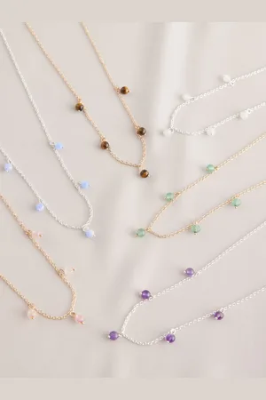 Next Ketting met halfedelsteenWit