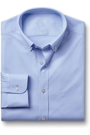 Charles Tyrwhitt Jersey overhemd met knopen en stretch in vier kanten3XL