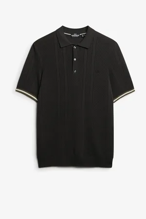 Superdry Knitted Texture Short Sleeve Relaxed Polo Shirt3X-Large