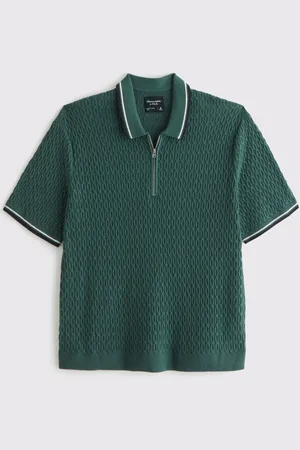 Abercrombie & Fitch Zip Polo Shirtlarge