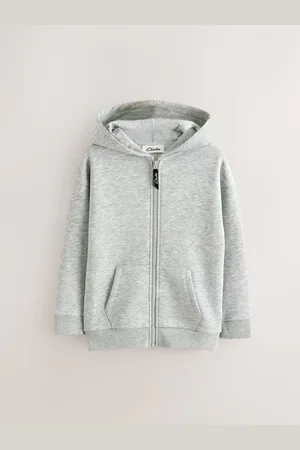 Clarks Sweat hoodie met doorlopende rits166168cm