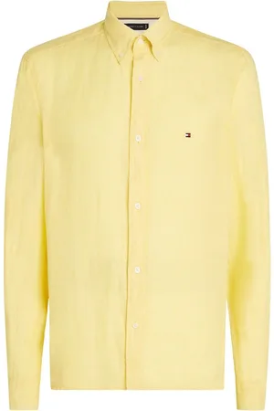 Tommy Hilfiger Regular Fit Essential Stripe 100% Linen ShirtMedium