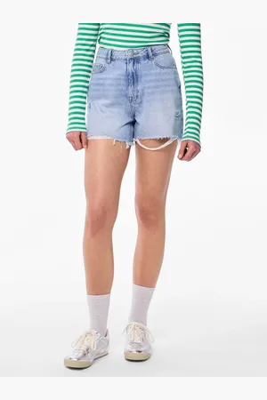 Pieces® High Waist Distressed Denim ShortsXS 6