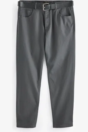Next Straight Fit Belted Textured 5 Pocket Trousers38W x 29L (UK 38 S)