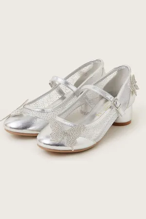 Monsoon Diamante Butterfly Metallic Mary Jane Heelsuk10eu28
