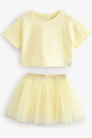 Next Set van T-shirt en rok (3 mnd- 7 jr)98104cm