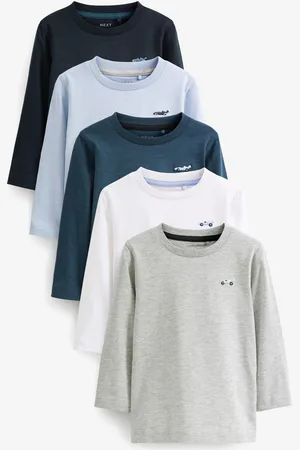 Next Verpakking van 5 100% katoenen T-shirts met lange mouwen (3 mnd-7 jr)1.5