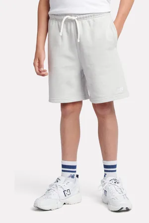 New Balance Boys Small 100% Cotton French Terry Logo Shorts10