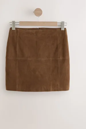 Next N. Premium Real Suede Mini SkirtEU 46 (UK 18)