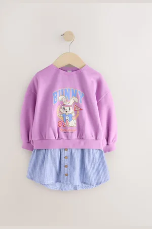 Next Long Sleeve Shirt Sweat Dress (3mths-7yrs)3