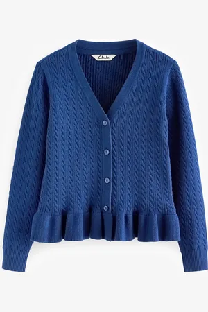 Clarks Gebreid schoolvest met kabelpatroon6 Jaar (116cm)