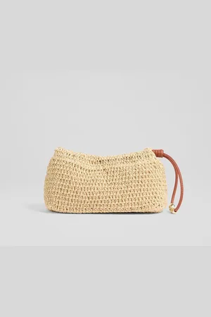 LK Bennett Isita Paper Paper Braided Clutch Bageen