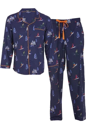 Cyberjammies Man Alpes Ski Print Pyjama SetM