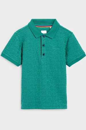 Paul Smith Jongens Signature jacquard poloshirt met korte mouwen van 100% katoen9