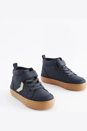 Next Schoenen met klittenbandsluiting, elastische veters en zigzagdetailEU 34.5 (UK 2)