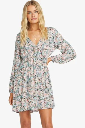 Billabong Blue Summer Floral Open Back DressEU 38 (UK 10)