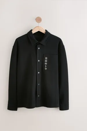 Next Embroidered Graphic ShacketMedium