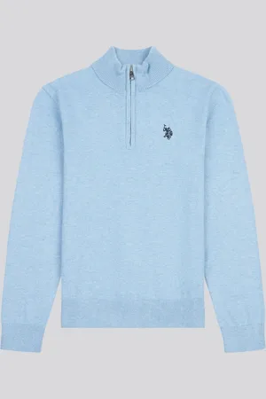 U.S. Polo Assn. U. S. Polo Assn. Boys Knitted Quarter Zip Polo Shirt8