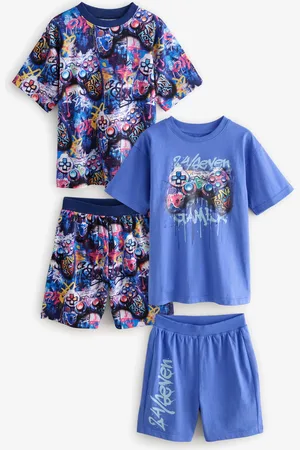 Next Relaxed 100% Cotton Short Pyjamas 2 Pack (6-16yrs)158164cm