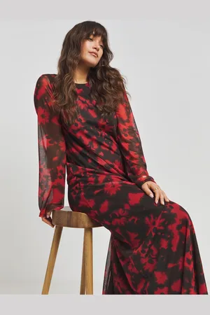 Simply Be Long Sleve Mesh Maxi Dress44
