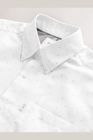 Next Strijvrij Oxford overhemd met korte mouwen en knopen2X-Large