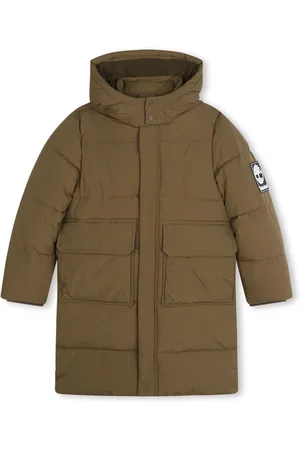 Timberland Green Hooded Longline Puffer Coat12 Jaar (152cm)