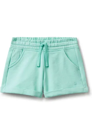 Benetton Girls Fleece Drawstring Shorts128134cm