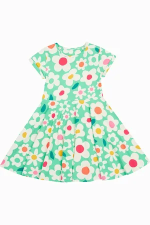 Frugi Green Spring Skater Dress122128cm