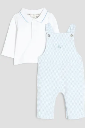 River Island Baby Boys Waistcoat Dungaree Set7480cm