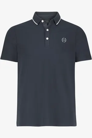 Armani Exchange Polo met randcontrastXL