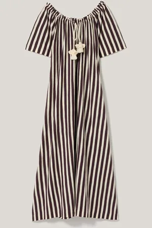 Jigsaw Drawstring Stripe 100% Cotton Dressxlarge
