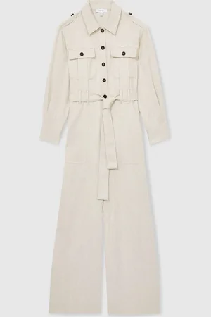 Reiss Anais Wide Leg Utility Jumpsuit44