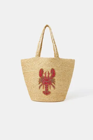 Accessorize Lobster Jute Beach BagEén