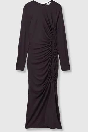 Reiss Rosie jersey midi-jurk met rimpeleffect38