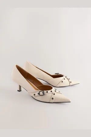 Next Forever Comfort Point Toe Eyelet Buckle Low CourtsEU 38.5 (UK 5.5)