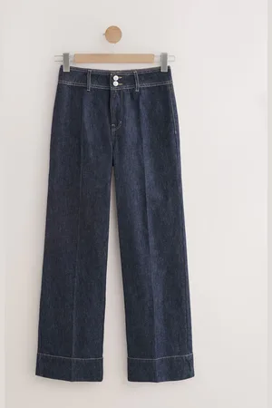 Next Jeans met twee knopen en wijde pijpen44xllang