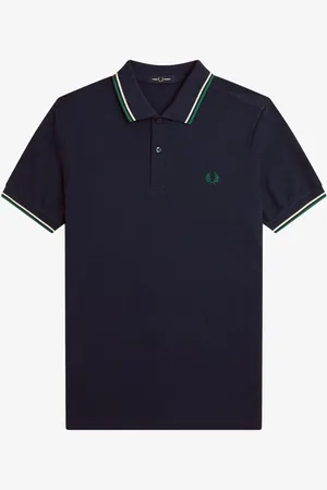 Fred Perry Polo met tweekleurig gestreept randje2X-Large