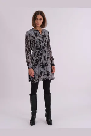 Religion Lange tuniekshirtjurk met handgeschilderde print44