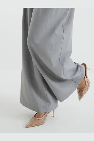 River Island Wide Fit Mesh Sling Back Court Shoeseu39