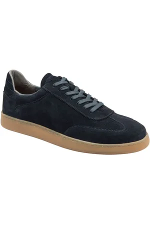 Frank Wright Mens Suede Lace-Up Trainersuk12eu47