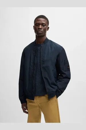 HUGO BOSS Logo Badge Water-Repellent Bomber Jacket34