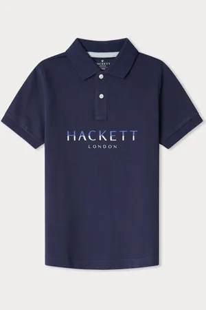 Hackett London Older Boys 100% Cotton Blue Polo Shirt110116cm