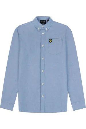 Lyle & Scott Oxford-overhemd met lange mouwen voor jongens van 100% katoen5