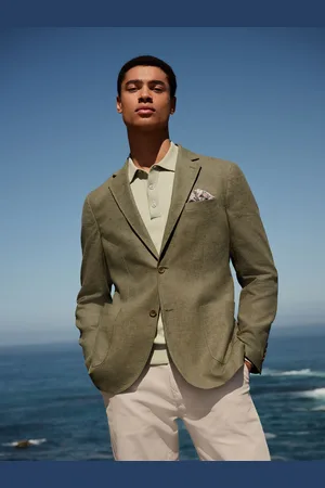 Next Blazer van linnenmix met textuur46 L
