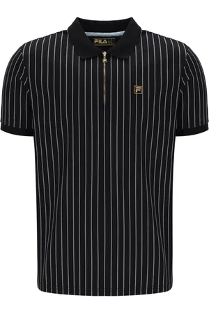 Fila Patton Jacquard Stripe 100% Cotton Polo ShirtSmall