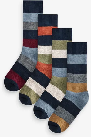 Next Rugby Stripe Heavyweight Socks 4 PackUK9-11