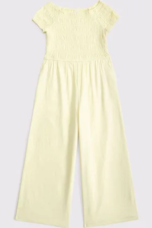Abercrombie & Fitch Tie Front Linen Jumpsuit122128cm