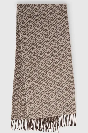Reiss Bowen Logo Jacquard Scarf With WoolEén