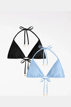 Friends Like These Triangle Tie Side Bikini Top With Shell TrimEU 40 (UK 12)