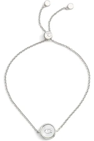 Coach Signature Mother of Pearl Coin Slider Braceleteen